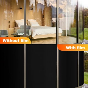 Residential Office Insulated Solar Control Window Film Opaque Black