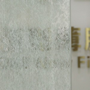 Ултра бяло копринено стъклено декоративно фолио